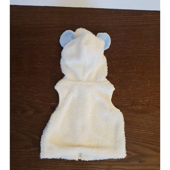 Bundle 2 Disney Baby Boy Mickey Mouse Hooded Vest & Just Too Cute Snap Bodysuit - Picture 4 of 10